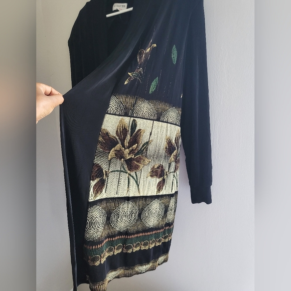 Ls collections by sunu open front size L gold  flowers design. - Picture 4 of 13